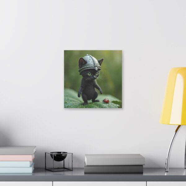 Whimsical Cat Canvas Art | Cat Lover Wall Decor, Unique Home Gift, Funny Pet Art, Kids Room Decoration, Animal Lover Gift - Image 11