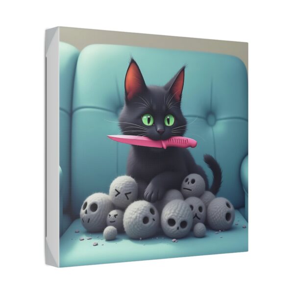 Playful Cat Canvas Wall Art, Cute Cat Decor, Whimsical Pet Print, Cat Lovers Gift, Fun Home Decor - Image 10