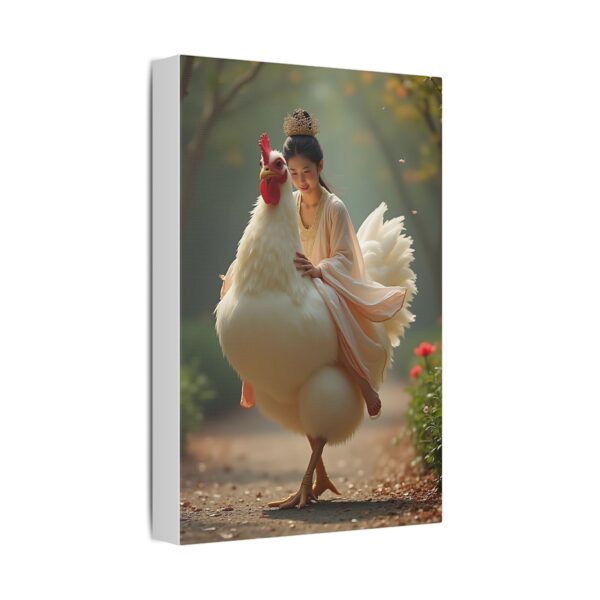 Whimsical Chicken Canvas Art, Fun Wall Decor, Playful Home Decor, Unique Gift, Quirky Artwork, Farmhouse Style - Image 2