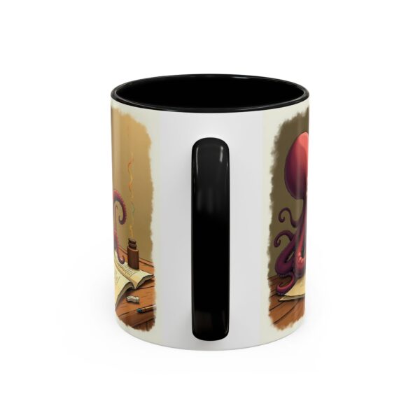 Whimsical Octopus Writing Mug | Artistic Coffee Mug, Gift for Writers, Ocean Lover's Mug, Unique Tea Cup, Fun Desk Accessory - Image 4