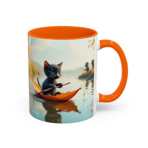 Whimsical Cat Coffee Mug - Black Accent, Perfect for Cat Lovers, Fall Decor, Cute Gift for Her, Cozy Mornings - Image 22