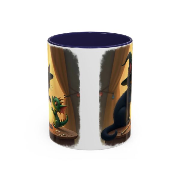 Whimsical Cat & Dragon Mug, Cute Coffee Mug, Halloween Decor, Gift for Cat Lovers, Cozy Tea Mug, Fantasy Drinkware - Image 5