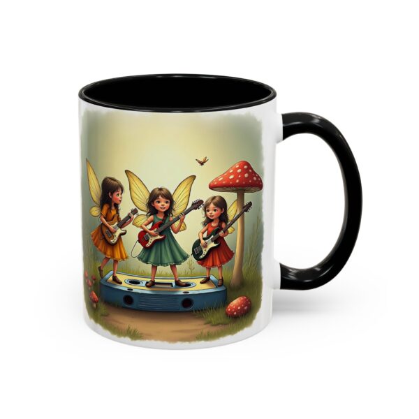 Enchanting Fairy Trio Accent Coffee Mug: Perfect for Fantasy Lovers, Gift for Women, Cute Mug for Birthdays, Cozy Coffee Vibes, Home Decor - Image 3