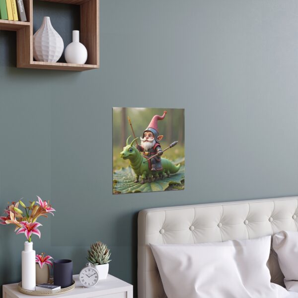 Fantasy Gnome Silk Poster – Whimsical Home Decor, Unique Wall Art for Kids, Nursery, and Playroom, Great Gift Idea - Image 2