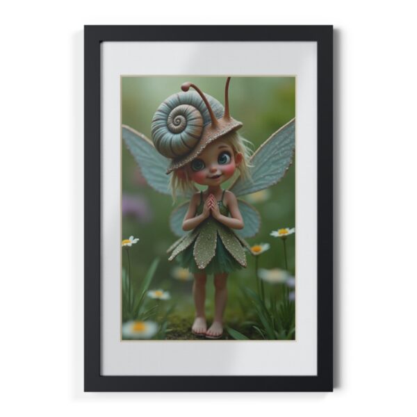 Framed Poster, Fairy in Magical Garden - Image 2