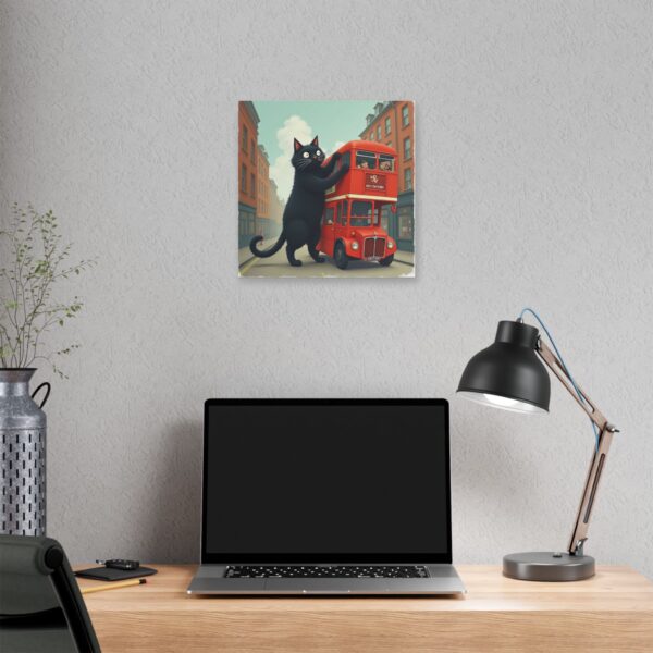 Whimsical Cat Canvas Art, Fun Home Decor, Wall Art for Cat Lovers, Unique Gift for Pet Owners, Cute Artwork for Kids' Rooms - Image 12