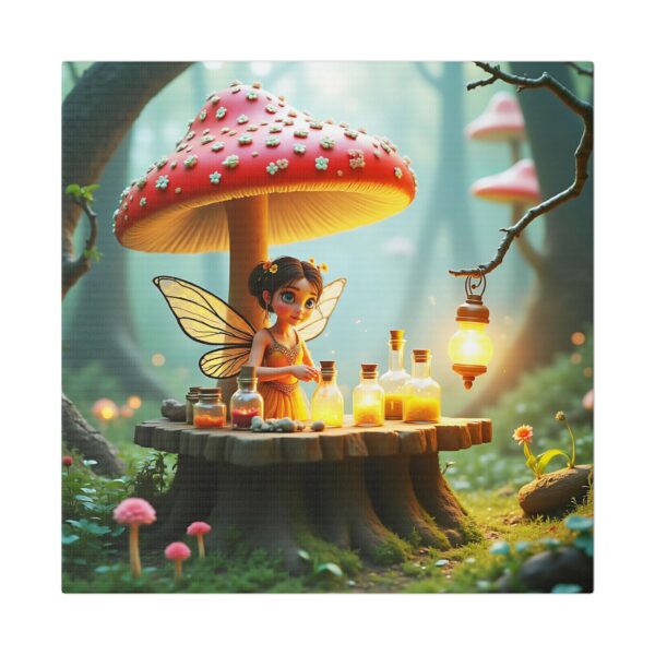 Canvas Art Print - Enchanted Forest Fairy Alchemy Stand