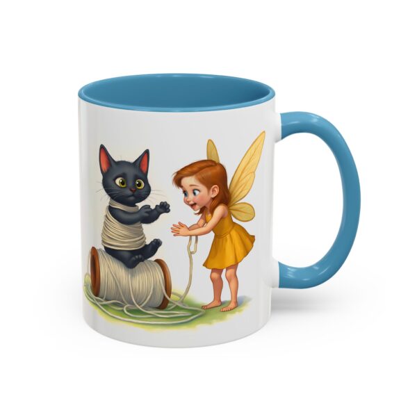 Whimsical Fairy and Cat Coffee Mug, Cute Cat Mug, Gift for Cat Lovers, Fairy Tale Mug, Fantasy Lover's Drinkware - Image 18