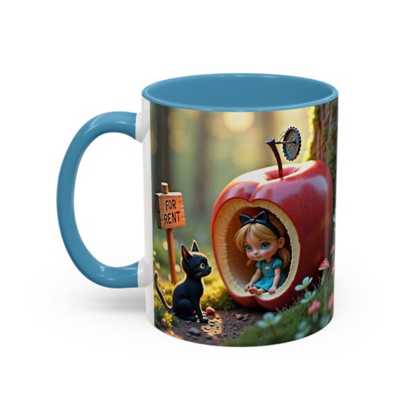 Whimsical Apple House Coffee Mug - Cute Cat & Doll Design, Gift for Cat Lovers, Home Office Decor, Eco-Friendly Drinkware - Image 19
