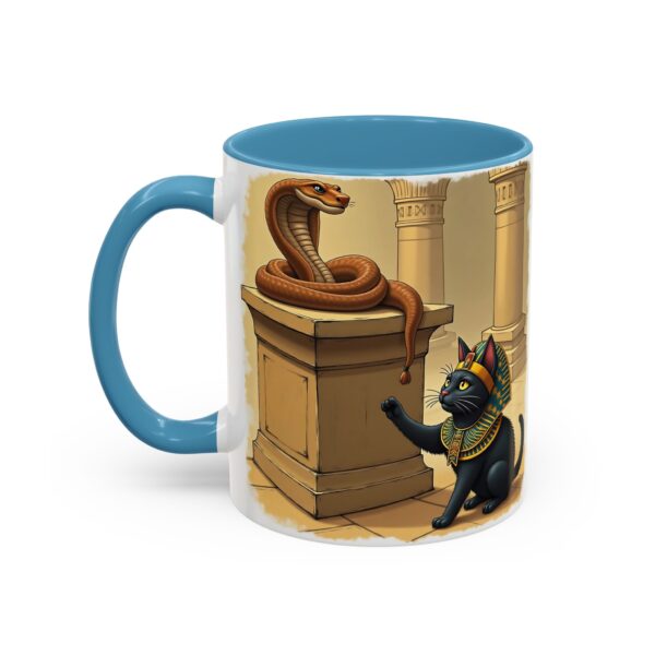 Ancient Egypt Cat Coffee Mug | Anubis and Snake Design | Black Accent Mugs for Cat Lovers, Gift for Holidays, Unique Kitchen Decor - Image 19