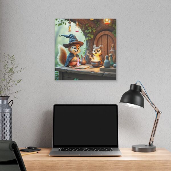 Canvas Wall Art - Scholarly Owl and Squirrel Potion Seller - Image 16