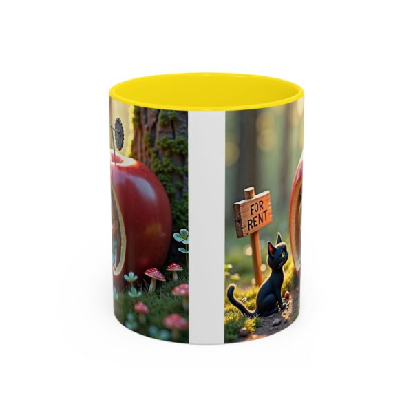 Whimsical Apple House Coffee Mug - Cute Cat & Doll Design, Gift for Cat Lovers, Home Office Decor, Eco-Friendly Drinkware - Image 29