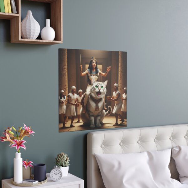 Indoor Silk Posters, Home Decor, Wall Art, Cat Lover Gift, Unique Art Prints, Egyptian Themed Decoration - Image 2