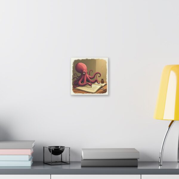 Whimsical Octopus Canvas Art Print, Ocean Decor, Fun Wall Art, Nautical Themed Gift, Office Wall Art, Unique Home Decor - Image 3