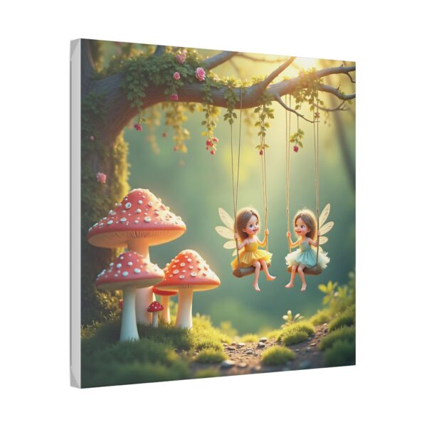 Whimsical Fairy Garden Stretched Canvas Art, Enchanting Home Decor, Kids Room Decor, Fairy Tale Wall Art, Nature-Inspired Gift - Image 18