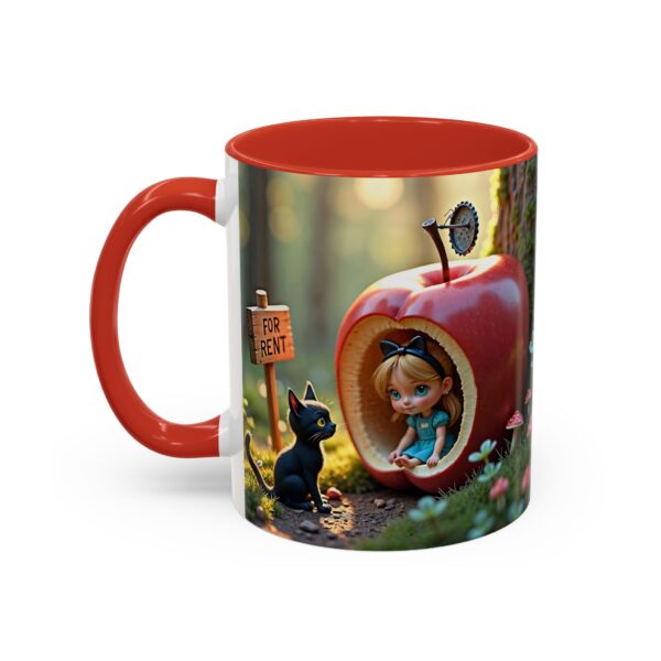 Whimsical Apple House Coffee Mug - Cute Cat & Doll Design, Gift for Cat Lovers, Home Office Decor, Eco-Friendly Drinkware - Image 15
