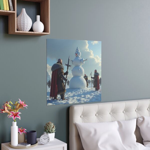 Winter Wonderland Silk Poster, Christmas Decor, Holiday Wall Art, Cozy Home Decor, Gift for Snow Lovers, Indoor Wall Hanging - Image 8