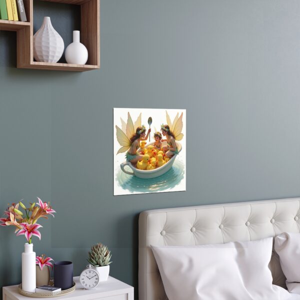 Whimsical Fairy Poster, Fairy Art Print, Fairy Decor, Kids Room Wall Art, Magical Silk Poster - Image 2
