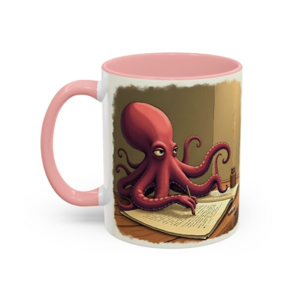 Whimsical Octopus Writing Mug | Artistic Coffee Mug, Gift for Writers, Ocean Lover's Mug, Unique Tea Cup, Fun Desk Accessory - Image 11