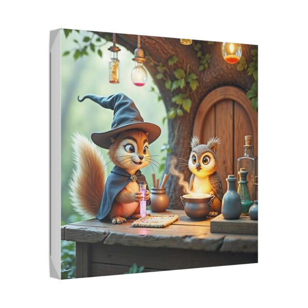 Canvas Wall Art - Scholarly Owl and Squirrel Potion Seller - Image 14
