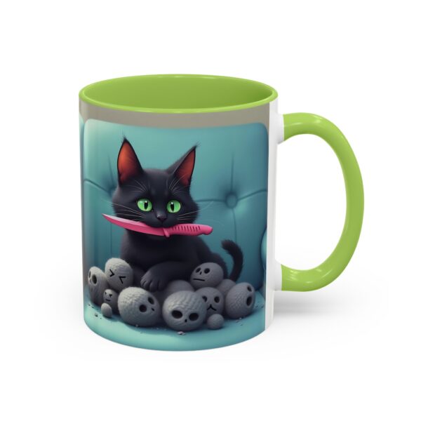 Cat Lover's Accent Coffee Mug - Fun Kitty Design, Gift for Cat Owners, Pet Lover's Coffee Cup, Halloween Decor, Unique Cat Gift - Image 34