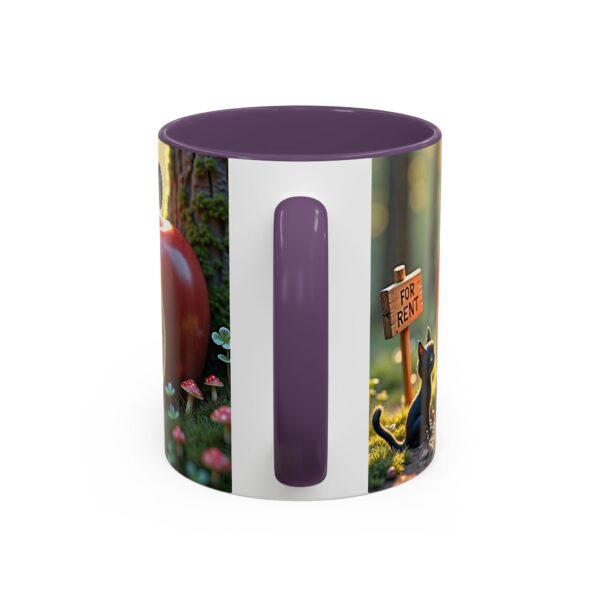 Whimsical Apple House Coffee Mug - Cute Cat & Doll Design, Gift for Cat Lovers, Home Office Decor, Eco-Friendly Drinkware - Image 28