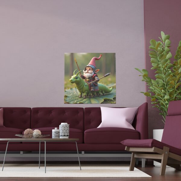 Fantasy Gnome Silk Poster – Whimsical Home Decor, Unique Wall Art for Kids, Nursery, and Playroom, Great Gift Idea - Image 6