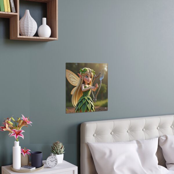 Whimsical Fairy Silk Poster, Enchanting Leafy Decor, Nature-Inspired Wall Art for Kids, Playroom, or Nursery - Image 2