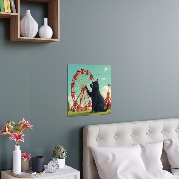 Charming Cat Festival Silk Poster, Whimsical Wall Art for Home Decor, Ideal for Cat Lovers, Gift for Animal Enthusiasts, Unique Home Accent - Image 2
