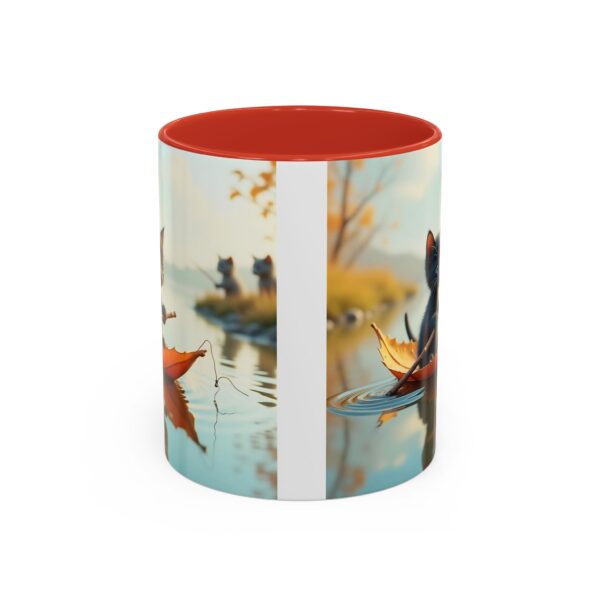 Whimsical Cat Coffee Mug - Black Accent, Perfect for Cat Lovers, Fall Decor, Cute Gift for Her, Cozy Mornings - Image 13