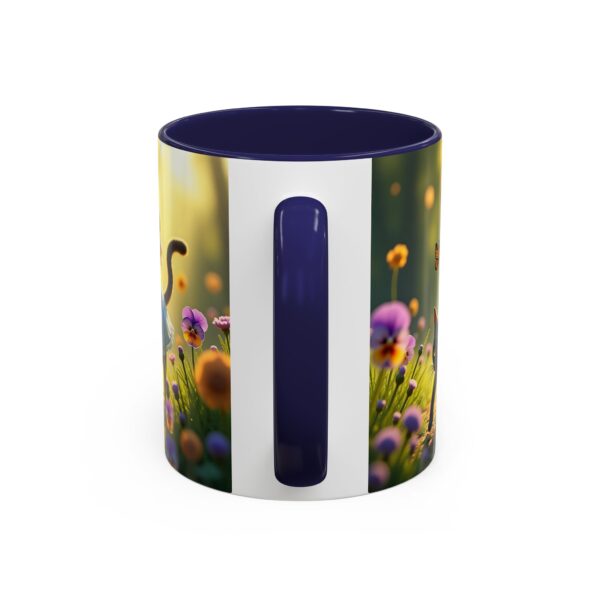 Charming Cat & Girl Coffee Mug, Floral Mug, Cat Lover Gift, Alice in Wonderland Theme, Unique Kitchen Decor, Cute Drinkware - Image 8