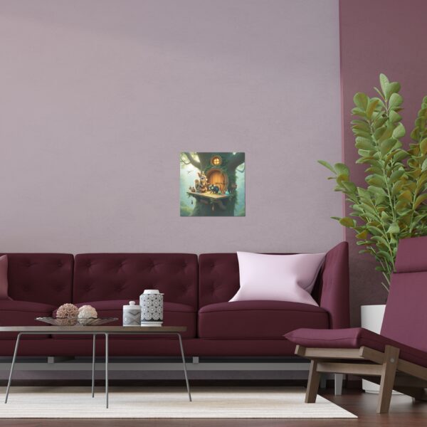 A whimsical poster featuring a fluffy, wide-eyed squirrel potion seller - Image 3