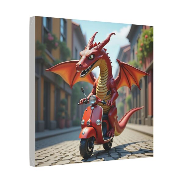 Whimsical Dragon Art Canvas Print, Fantasy Wall Decor, Vibrant Dragon Artwork, Unique Gift for Art Lovers, Fun Home Decoration - Image 14