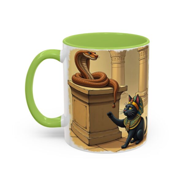 Ancient Egypt Cat Coffee Mug | Anubis and Snake Design | Black Accent Mugs for Cat Lovers, Gift for Holidays, Unique Kitchen Decor - Image 35