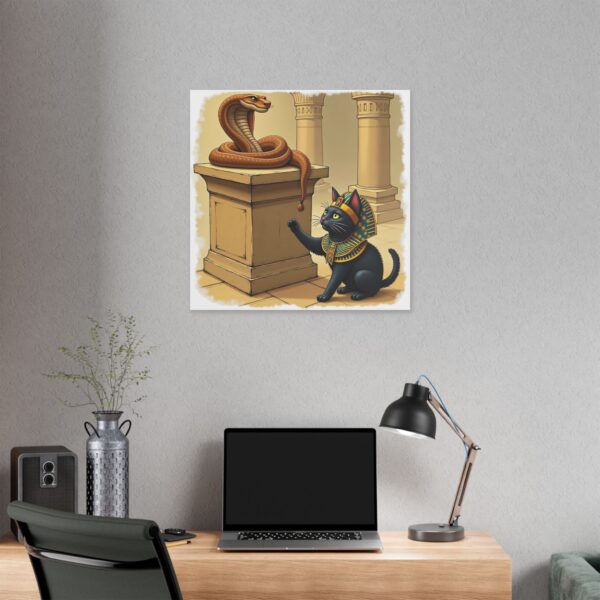 Egyptian Cat Canvas Art, Unique Wall Decor, Home Office Artwork, Gifts for Cat Lovers, Egyptian Themed Decor - Image 20
