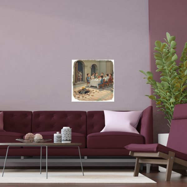 Silk Art Poster, Whimsical Home Decor, Unique Wall Art for Living Room, Bedroom, Funny Gift for Friends, Art Print for All Occasions - Image 9