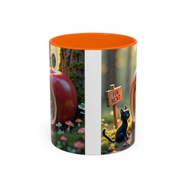 Whimsical Apple House Coffee Mug - Cute Cat & Doll Design, Gift for Cat Lovers, Home Office Decor, Eco-Friendly Drinkware - Image 21