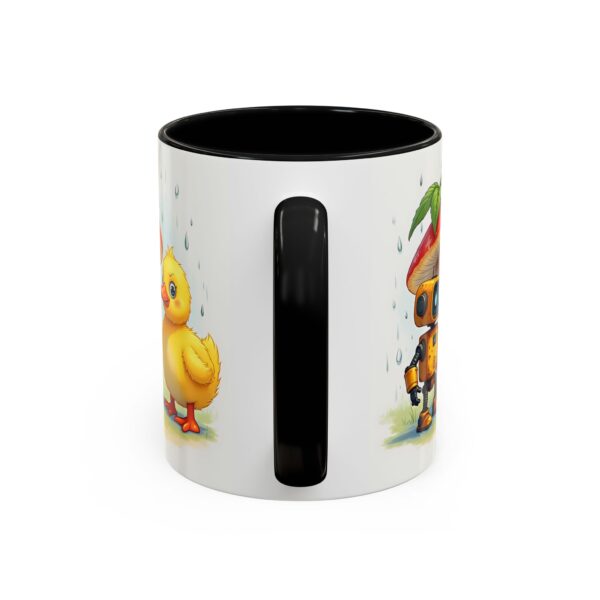 Whimsical Duck & Robot Coffee Mug, Cute Gift for Kids, Fun Kitchen Decor, Birthday Present, Office Mug - Image 4