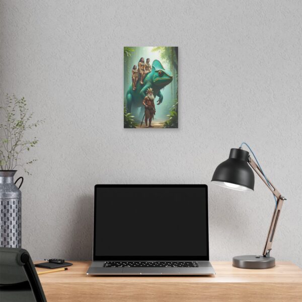 Whimsical Jungle Art Print, Classic Stretched Canvas, Fantasy Decor, Adventure Artwork, Unique Home Decor, Gifts for Nature Lovers - Image 4