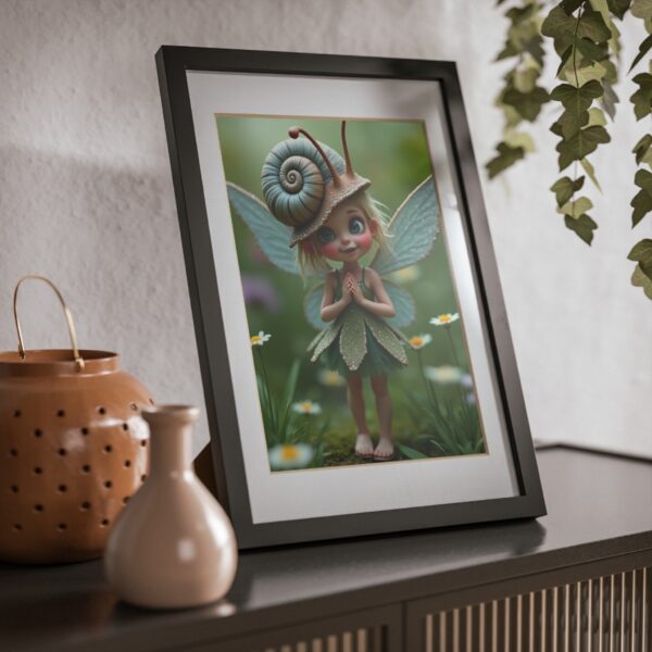 Framed Poster, Fairy in Magical Garden
