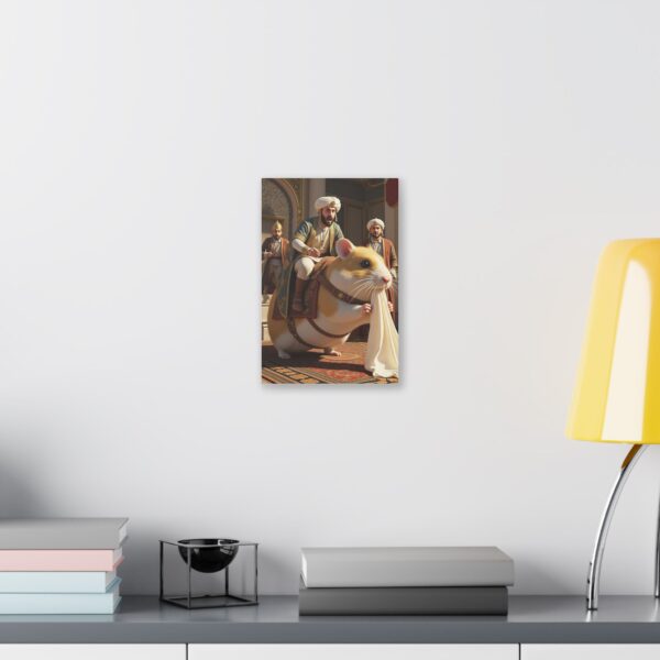 Whimsical Hamster Canvas Print, Funny Artwork, Unique Gift, Home Decor, Animal Lover's Art, Quirky Wall Art - Image 3