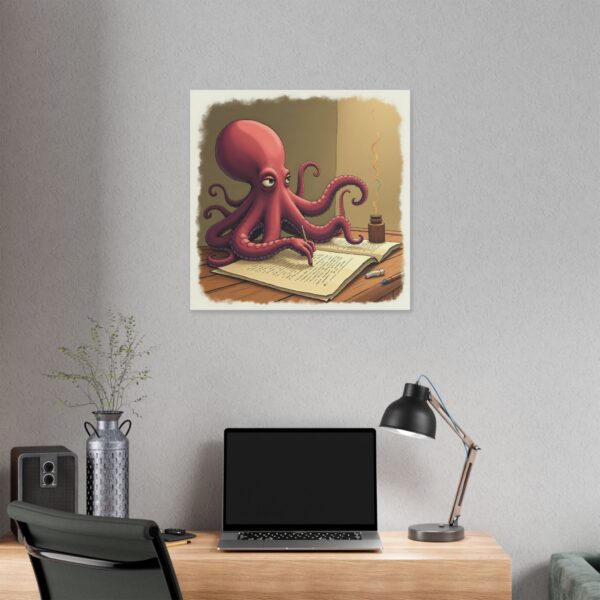 Whimsical Octopus Canvas Art Print, Ocean Decor, Fun Wall Art, Nautical Themed Gift, Office Wall Art, Unique Home Decor - Image 20