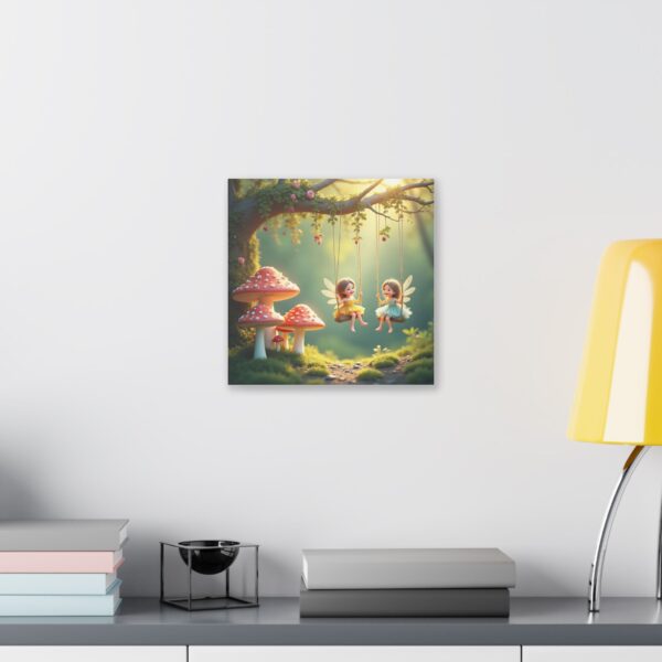 Whimsical Fairy Garden Stretched Canvas Art, Enchanting Home Decor, Kids Room Decor, Fairy Tale Wall Art, Nature-Inspired Gift - Image 7