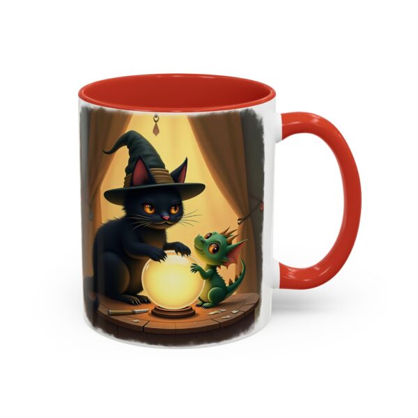 Whimsical Cat & Dragon Mug, Cute Coffee Mug, Halloween Decor, Gift for Cat Lovers, Cozy Tea Mug, Fantasy Drinkware - Image 14
