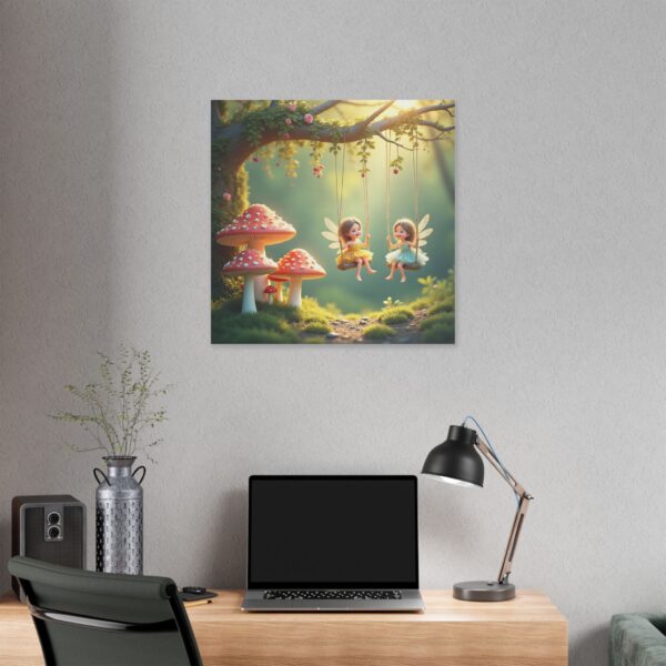Whimsical Fairy Garden Stretched Canvas Art, Enchanting Home Decor, Kids Room Decor, Fairy Tale Wall Art, Nature-Inspired Gift - Image 20