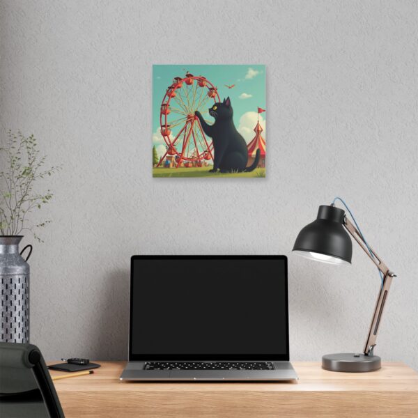 Playful Cat Carnival Canvas Wall Art, Fun Cat Decor, Vintage Circus Theme, Animal Lovers Gift, Whimsical Home Decoration - Image 8
