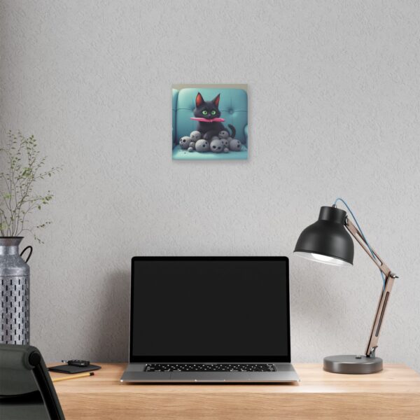 Playful Cat Canvas Wall Art, Cute Cat Decor, Whimsical Pet Print, Cat Lovers Gift, Fun Home Decor - Image 8