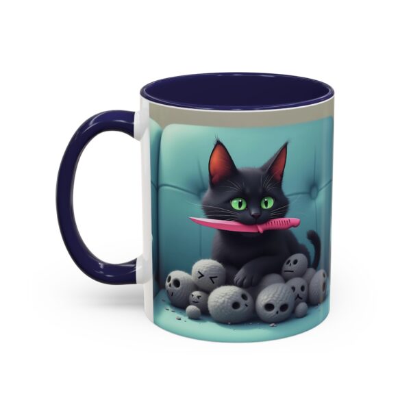 Cat Lover's Accent Coffee Mug - Fun Kitty Design, Gift for Cat Owners, Pet Lover's Coffee Cup, Halloween Decor, Unique Cat Gift - Image 7