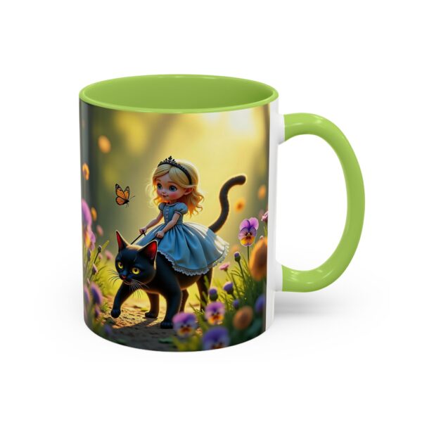 Charming Cat & Girl Coffee Mug, Floral Mug, Cat Lover Gift, Alice in Wonderland Theme, Unique Kitchen Decor, Cute Drinkware - Image 34