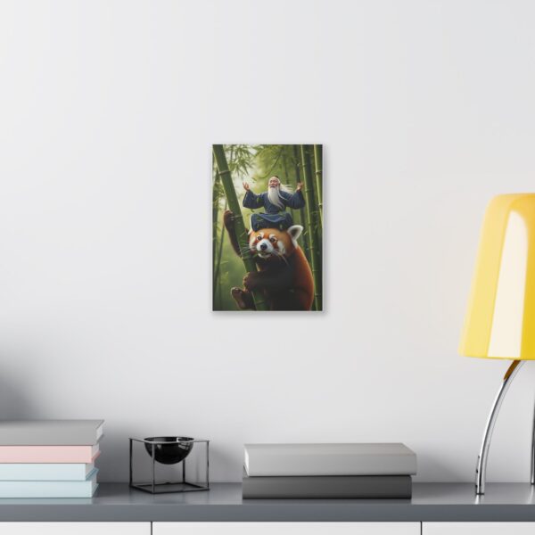 Whimsical Animal Canvas Art, Zen Decor for Home, Nature Art Print, Unique Gift, Relaxing Wall Art, Meditation Vibe - Image 3